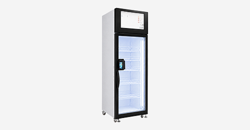 Weimi AI Smart Vision Vending Machine - Next-generation AI grab-and-go vending machine with AI camera vision recognition. Tap card to open door, grab items, close door and automatically charge.