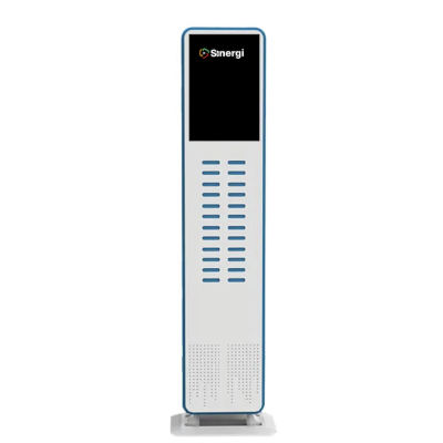 Weimi Station CS24 - Medium-capacity charging station with 24 slots. Perfect for medium-traffic retail locations, hospitality venues, and shopping centers.