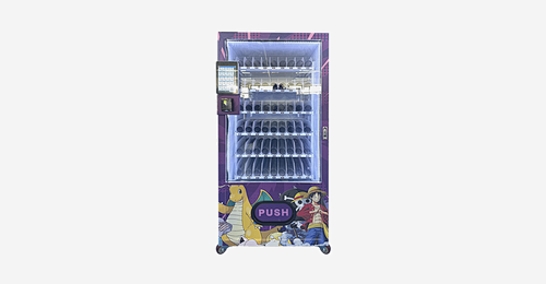 One Piece TCG Mystery Packs Vending Machine - Slimline 10-inch display vending machine built specifically for One Piece TCG booster packs, mystery packs, and single cards in high-footfall areas.